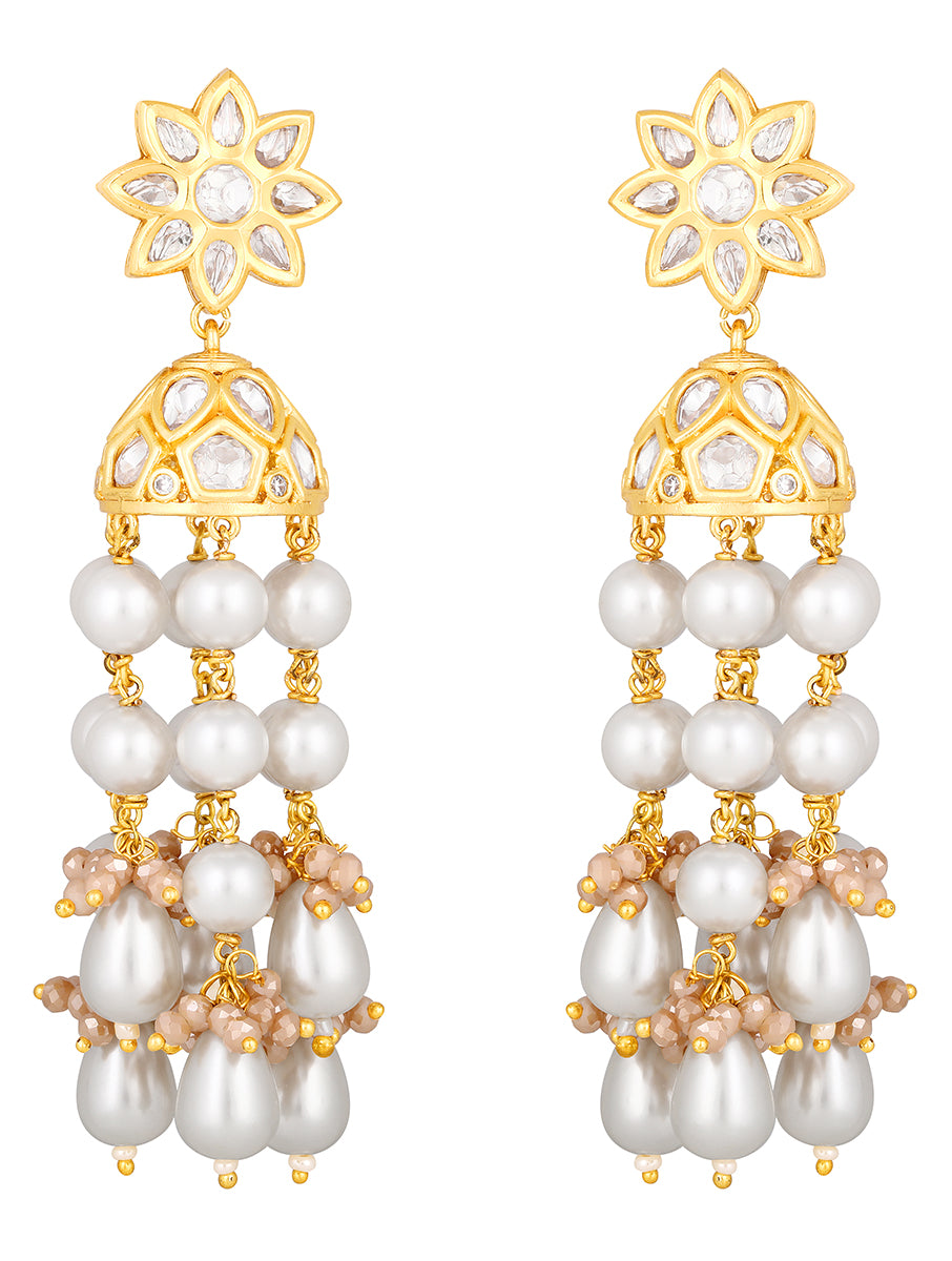 Gold Plated Kundan Earrings