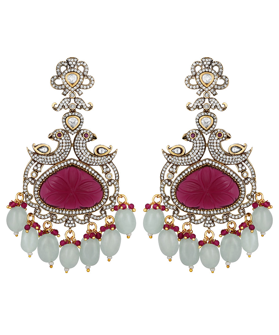 Gold Plated Kundan Earrings