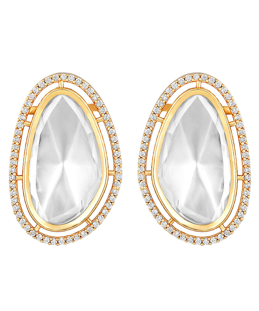 Gold Plated Kundan Earrings