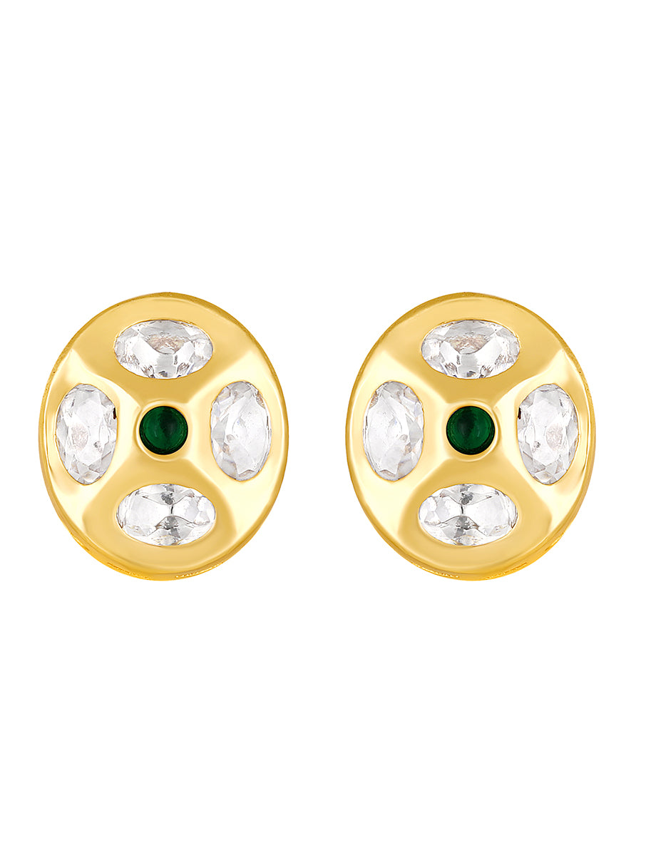 Gold Plated Kundan Earrings