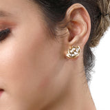 Gold Plated Kundan Necklace with Onyx and Pearls