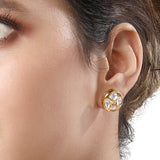 Gold Plated Kundan Necklace with Pearls