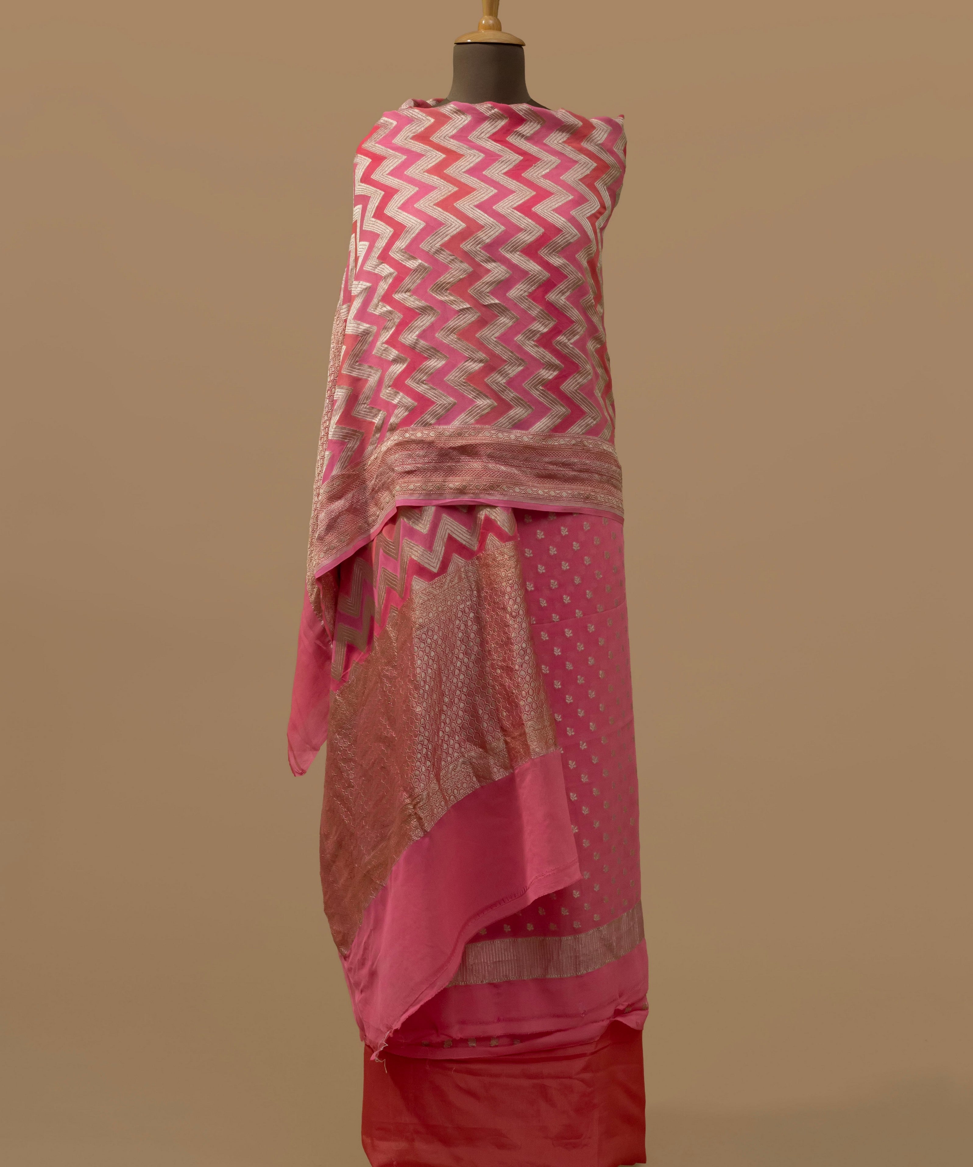 Pure Georgette Banarasi Handwoven Suit Dupatta
